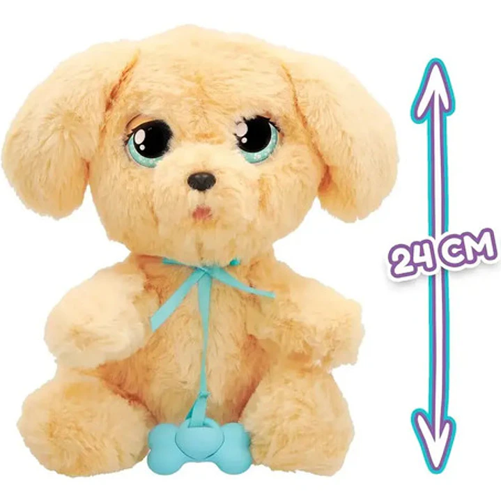 Peluche Interactivo Baby Paws Labrador De 22 Cm Con Sonidos Y Manta 6