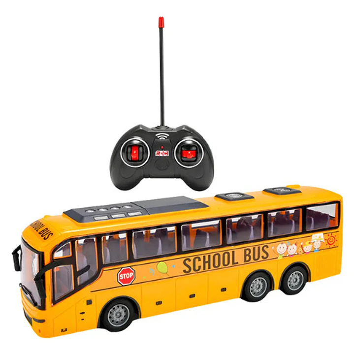 Vehiculo  Micro Bus Colectivo Con Luz A Radio Control 1:24 1