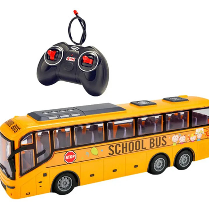 Vehiculo  Micro Bus Colectivo Con Luz A Radio Control 1:24 3