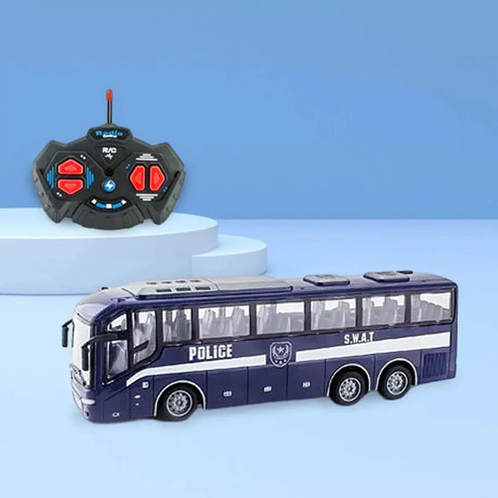 Vehiculo  Micro Bus Colectivo Con Luz A Radio Control 1:24 8