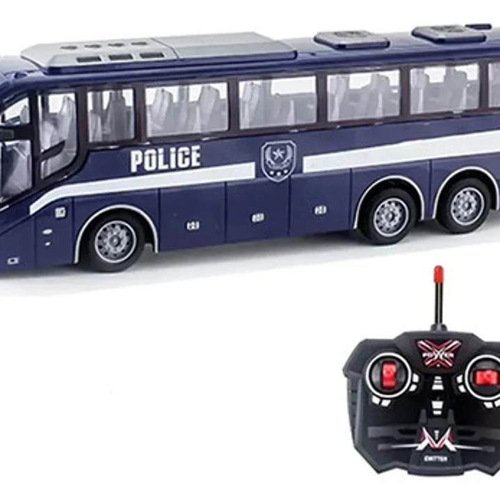 Vehiculo  Micro Bus Colectivo Con Luz A Radio Control 1:24 10