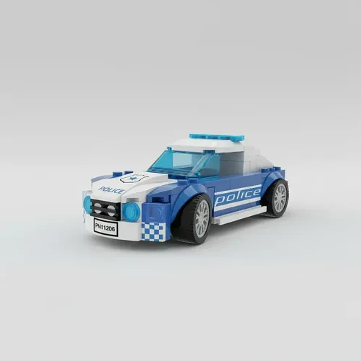 Puzzle En Bloque 3d Auto Policía - 104 Piezas Funny Land 5