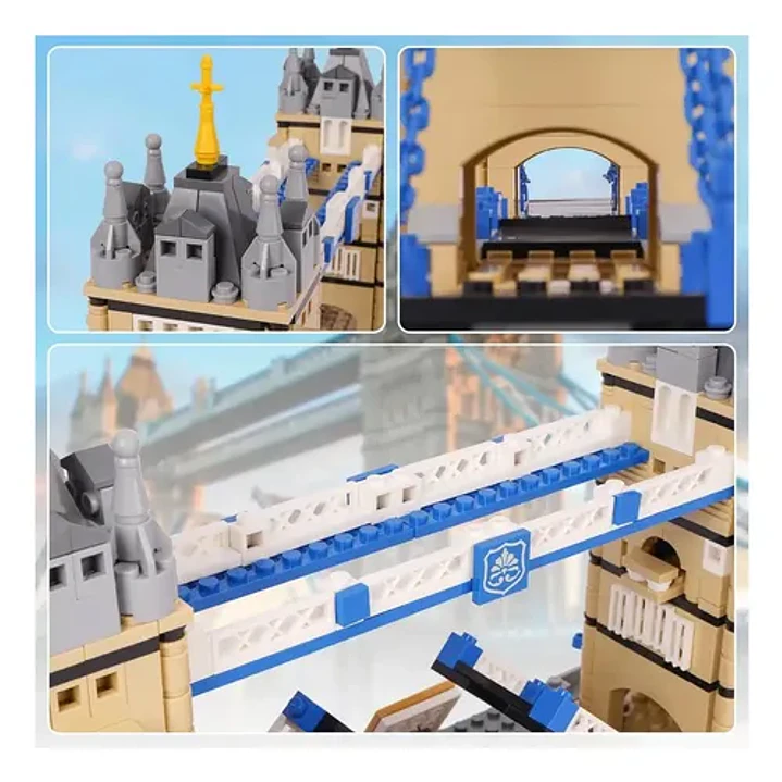 Rompecabezas 3d Tower Bridge Londres 970 Piezas Plástico Funny Land 6