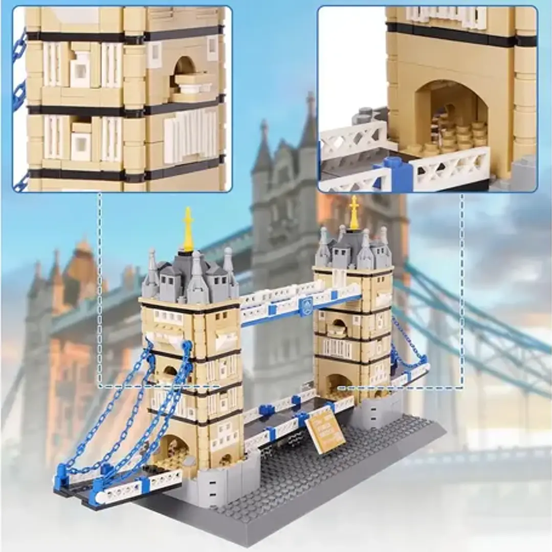 Rompecabezas 3d Tower Bridge Londres 970 Piezas Plástico Funny Land 7