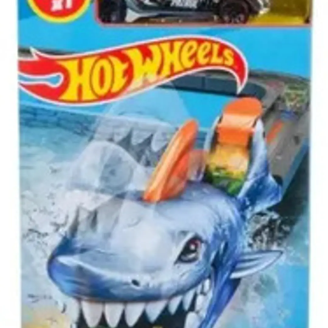 Pista Hot Wheels City Lanzadores Tiburon Mattel Gvf41 Azul Marino 2