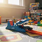 Pista Hot Wheels City Lanzadores Tiburon Mattel Gvf41 Azul Marino - Miniatura 5