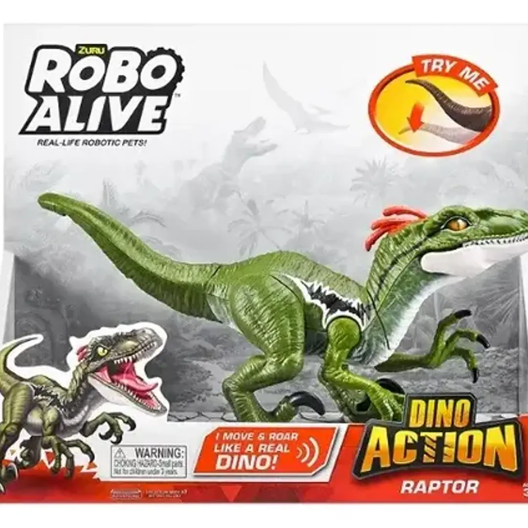 Robo Alive Dino Action Raptor Dinosaurio Electronico Juguete 3