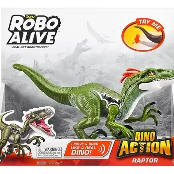 Robo Alive Dino Action Raptor Dinosaurio Electronico Juguete 3