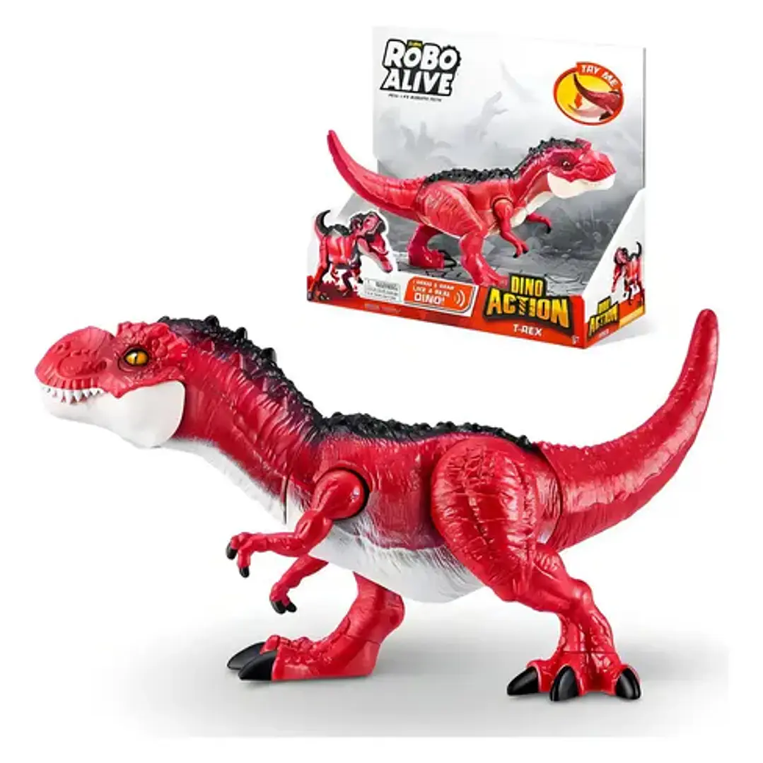 Robo Alive Dino Action Dinosaurio C/ Sonidot-rex Zuru 1