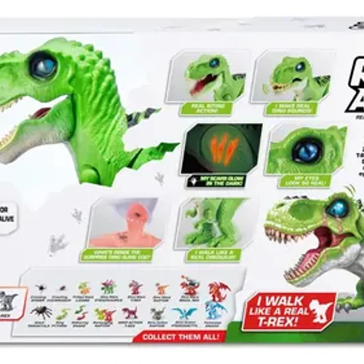 Dinosaurio T-rex Con Sorpresa Robo Alive Zuru 6