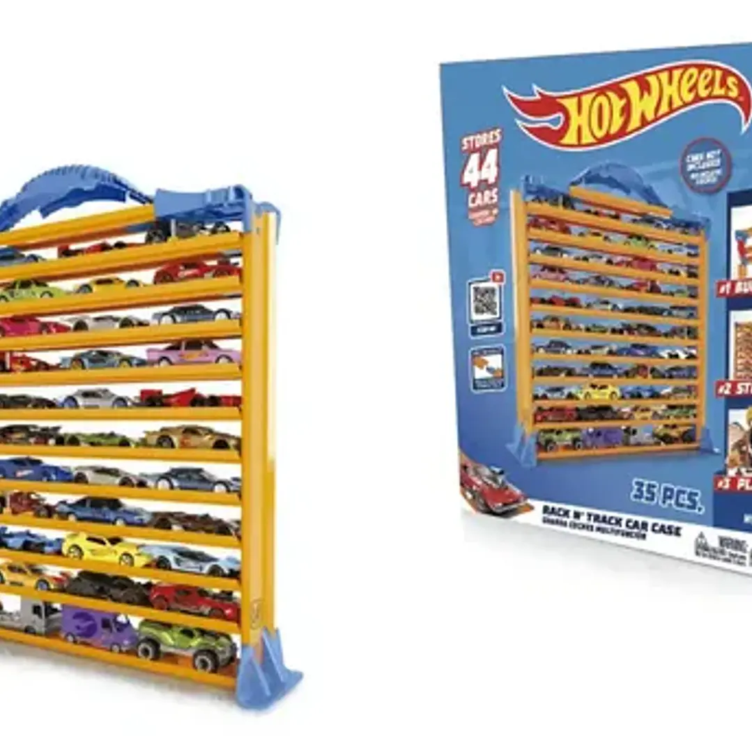 Guarda Autos Repisa Multifuncional Pista 3 En 1 Hot Wheels 3