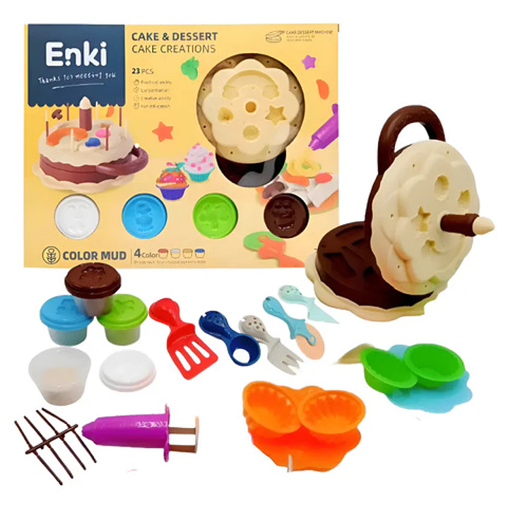 Set De Masas Pasteles & Postres 23 Piezas - Enki Color Pasteles Y Postres 1