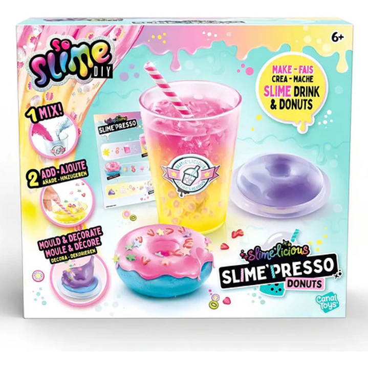 So Slime Diy Playset 20cm Slimelicious Bebidas Y Donas Slime 1