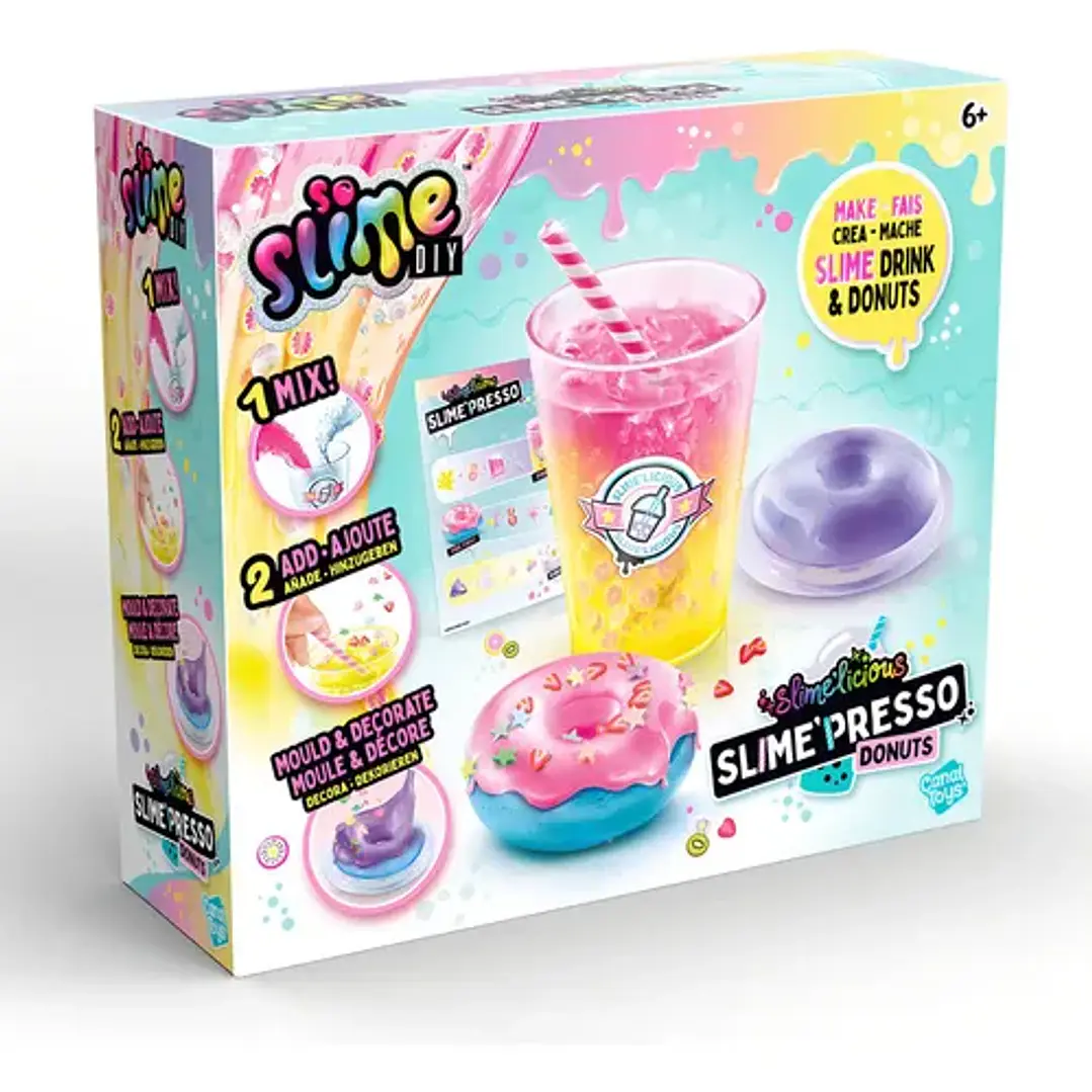 So Slime Diy Playset 20cm Slimelicious Bebidas Y Donas Slime 2