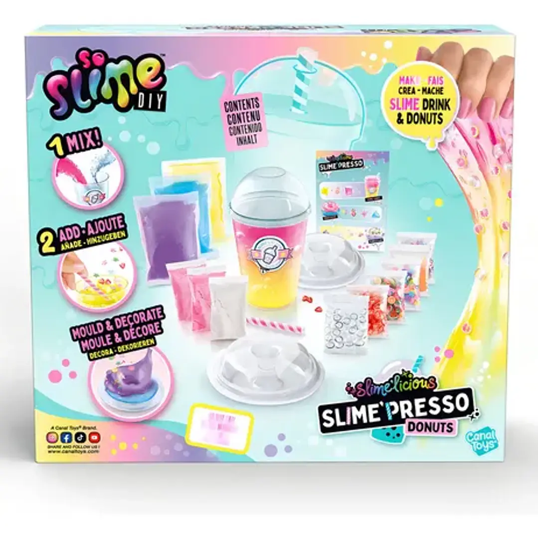 So Slime Diy Playset 20cm Slimelicious Bebidas Y Donas Slime 9