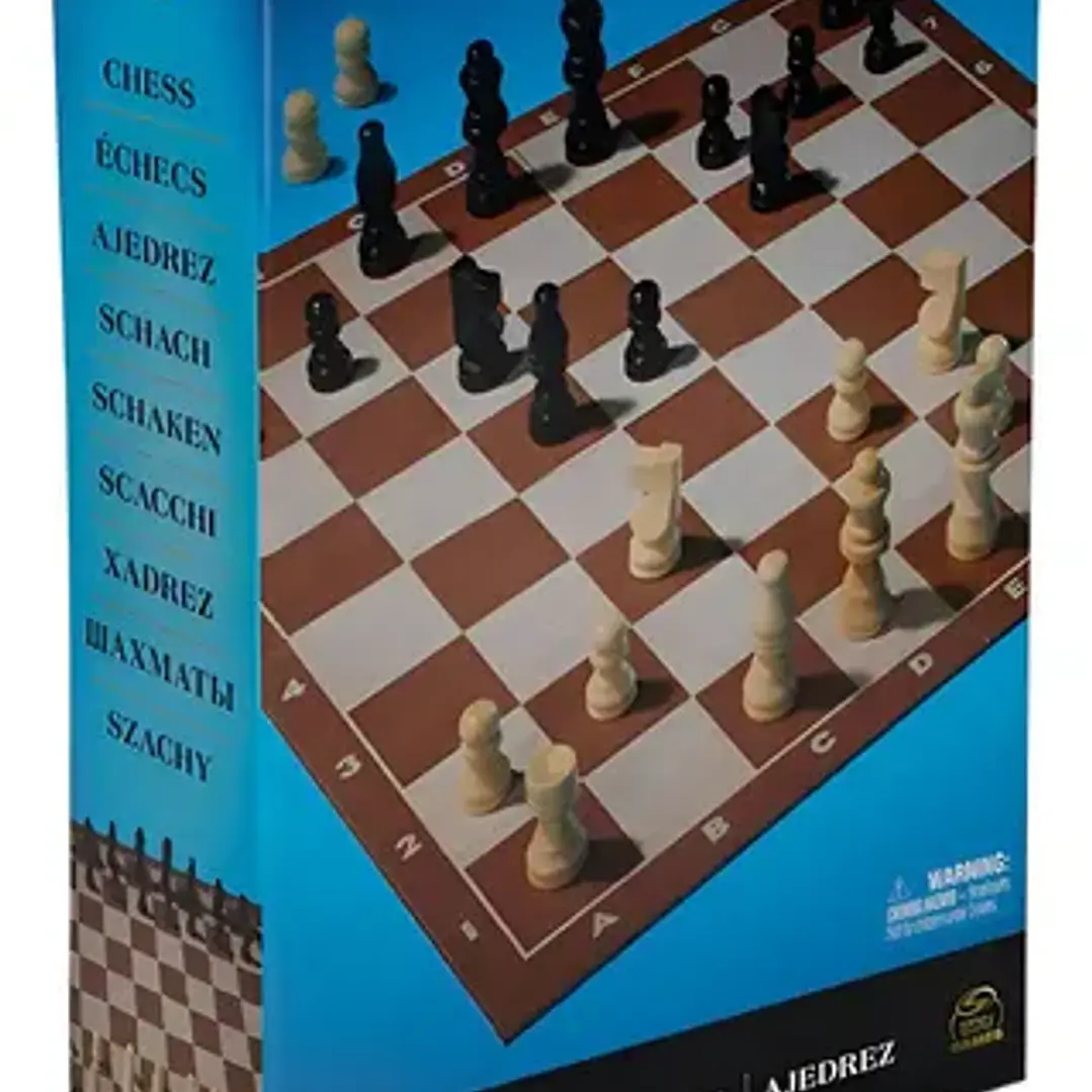 Juego Ajedrez Clasico Fichas Tablero Plegable Spin Master 1
