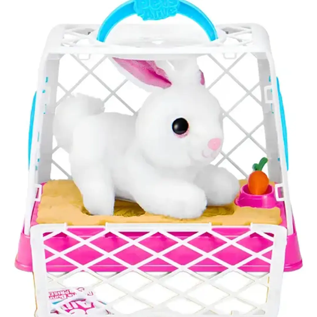 Peluche Interactivo Mamá Coneja Y Bebe Sorpresa Pets Alive Color Blanco 2