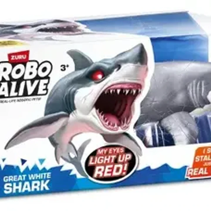 Tiburon Blanco Realista Interactivo Robo Alive Zuru 7