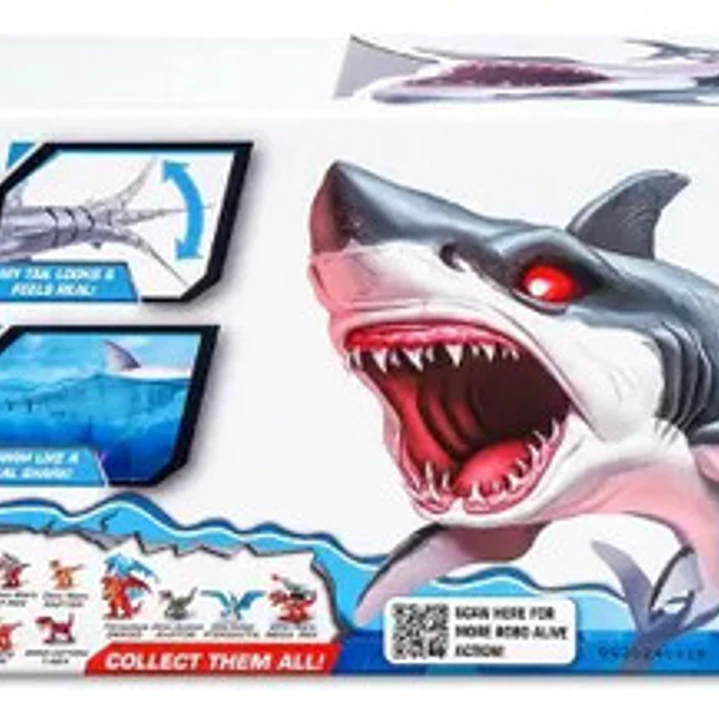 Tiburon Blanco Realista Interactivo Robo Alive Zuru 8