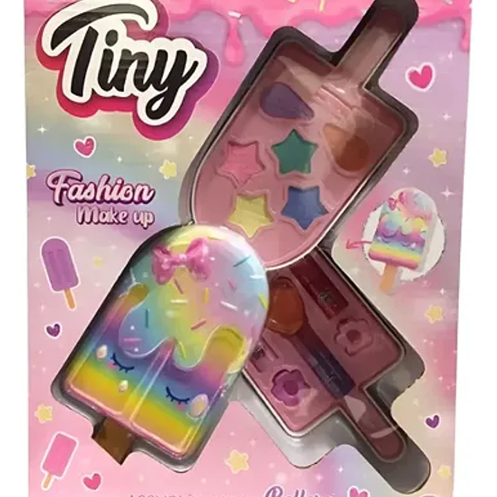 Set De Maquillaje Helado Arcoiris Fashion Sombras Tiny 1