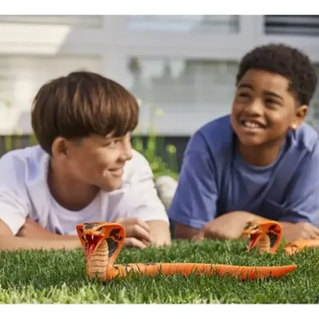 Serpiente Cobra Robótica Robo Alive Movimiento Realista Niños 5+ Naraja 3