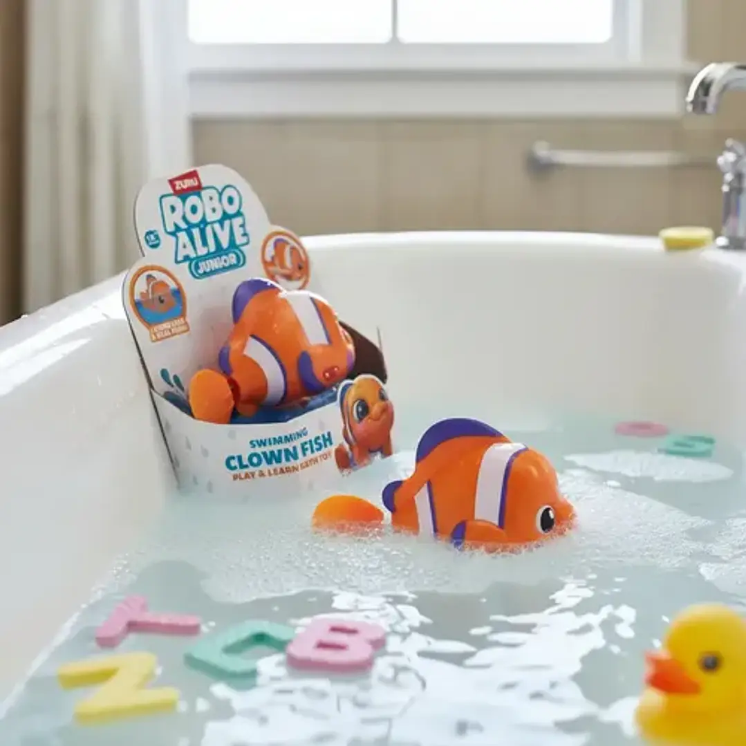 Robo Alive Junior Juguete Figura Swimming Interactivo Zuru Clown Fish Pez Payaso 2