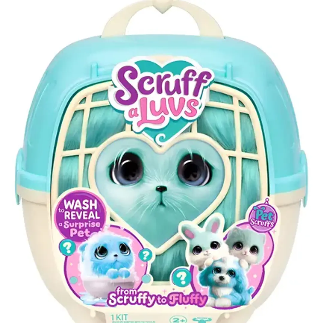 Scruff A Luvs Pets Peluche Tierno C/acc Int 30327 Color Celeste 1