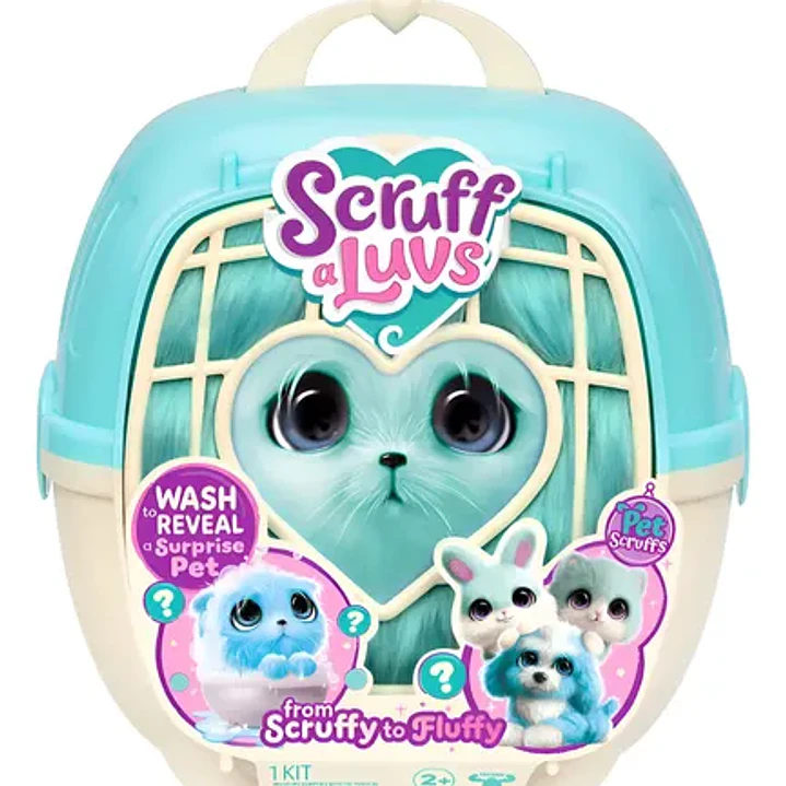 Scruff A Luvs Pets Peluche Tierno C/acc Int 30327 Color Celeste 1
