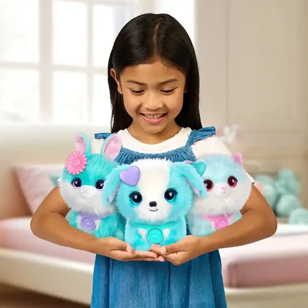Scruff A Luvs Pets Peluche Tierno C/acc Int 30327 Color Celeste 7