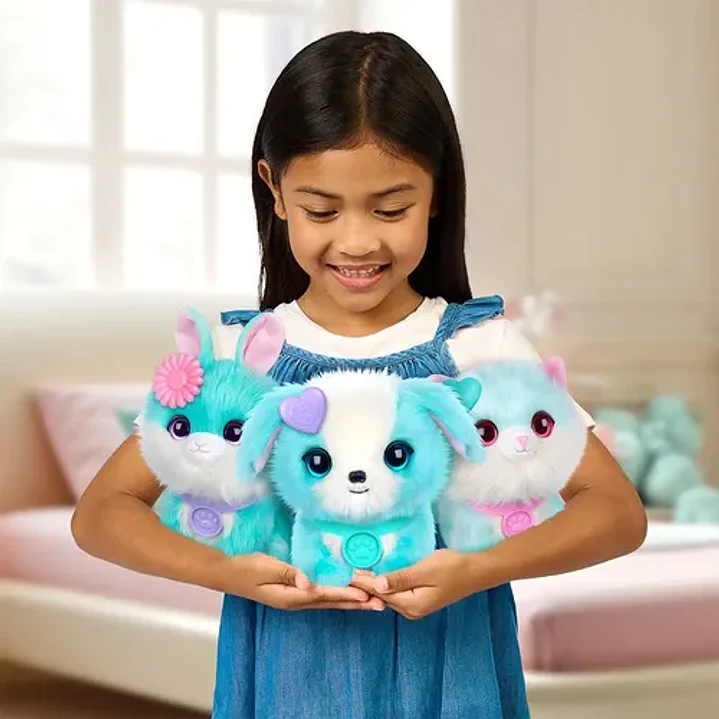 Scruff A Luvs Pets Peluche Tierno C/acc Int 30327 Color Celeste 7