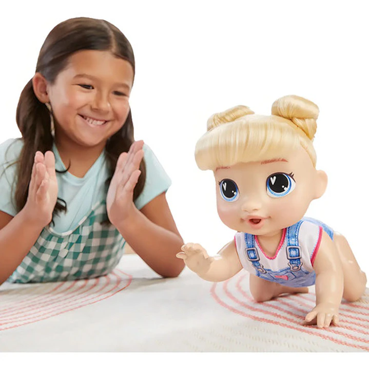 Baby Alive Muñeca Harper Hugs Juega Y Gatea Sonidos Hasbro 2
