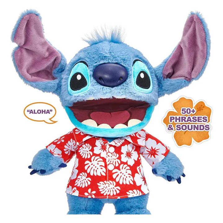 Muñeco Puppetronic Chatty Hawaiian Stitch Con Sonido Wabro 3