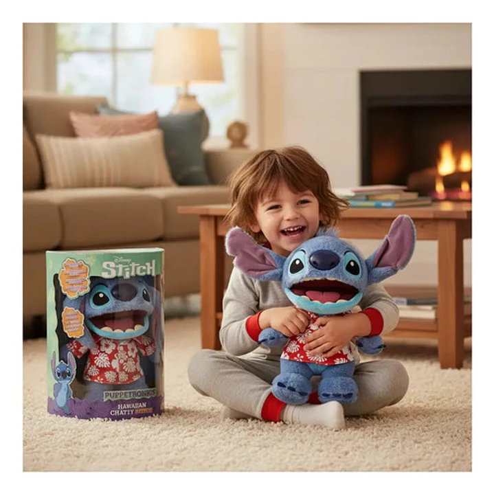 Muñeco Puppetronic Chatty Hawaiian Stitch Con Sonido Wabro 6