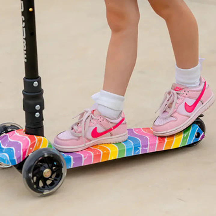 Monopatin Scooter Big 3 Ruedas Plegable Con Luz Bold Cube Color Astro Dream 3ws 9