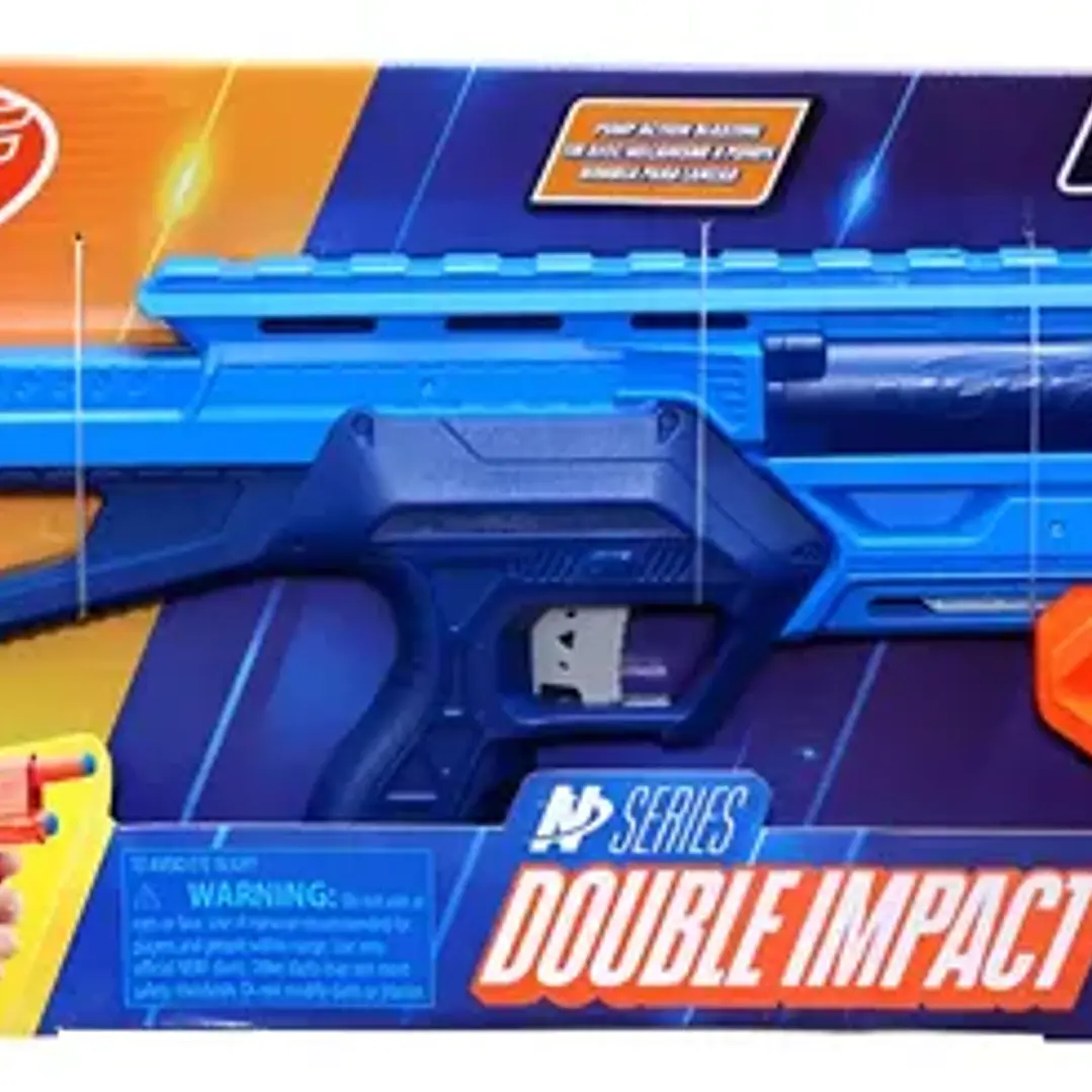 Pistpla De Dardos Nerf N Series Double Impact - Hasbro 1