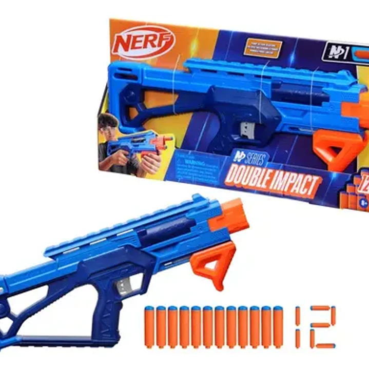 Pistpla De Dardos Nerf N Series Double Impact - Hasbro 2