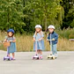 Monopatín Infantil 3 Ruedas Luces Led Manubrio Ajustable Teeny Azul - Miniatura 7