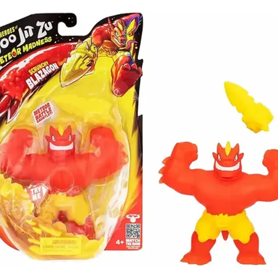 Figuras Estirable Goo Jit Zu Hero Meteor Madness Blazagon 1
