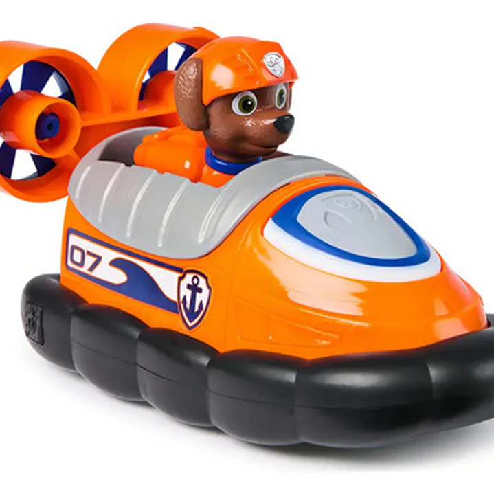 Paw Patrol Auto Mediano C/figura -zuma Hovercraft- Original 2