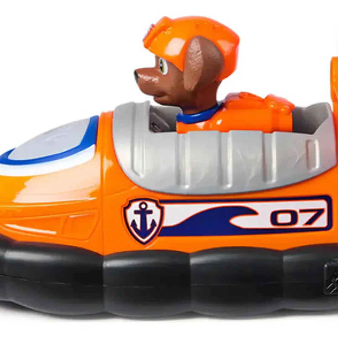 Paw Patrol Auto Mediano C/figura -zuma Hovercraft- Original 3