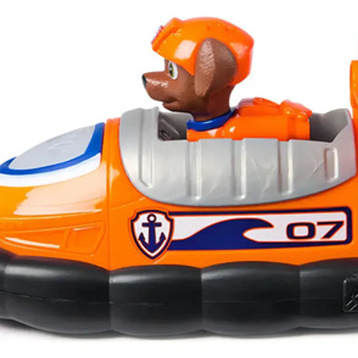Paw Patrol Auto Mediano C/figura -zuma Hovercraft- Original 3