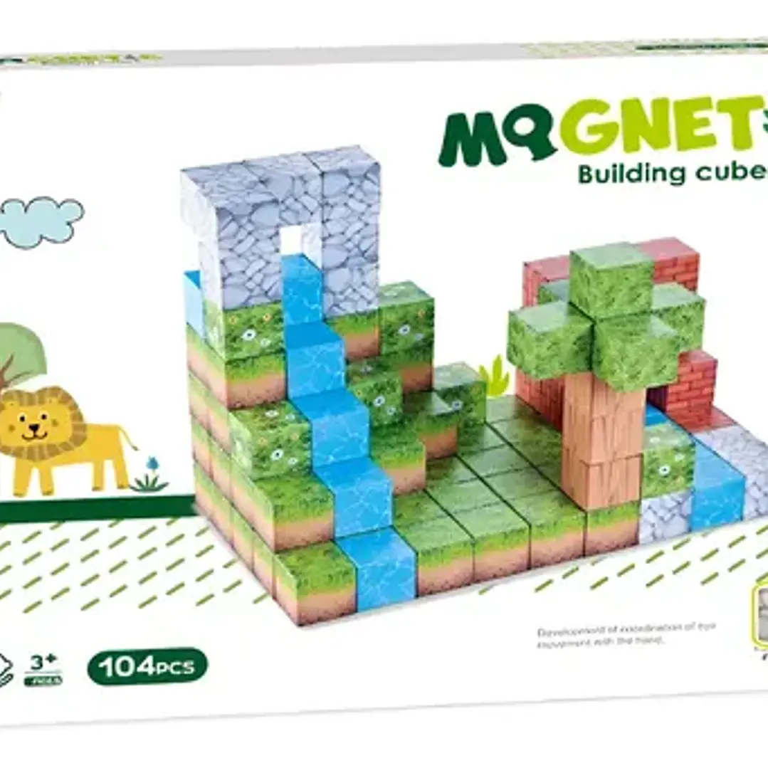 Bloques Magnéticos Cubos Steam Minecraft Shine 104 Pcs 104 Minecraft 1