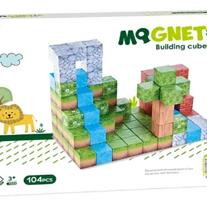 Bloques Magnéticos Cubos Steam Minecraft Shine 104 Pcs 104 Minecraft 1