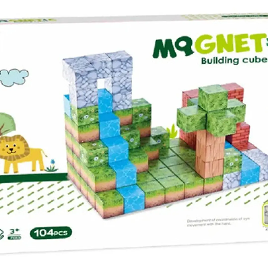 Bloques Magnéticos Cubos Steam Minecraft Shine 104 Pcs 104 Minecraft 6