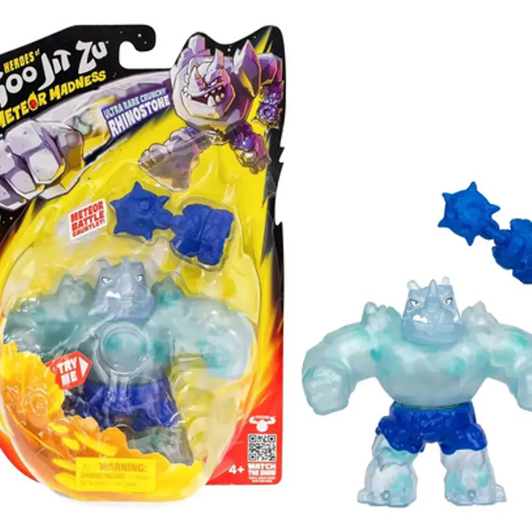 Figuras Estirable Goo Jit Zu Hero Meteor Madness Rhinostone 1