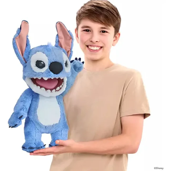 Títere De Mano Wabro Puppetronic Stitch 45cm Peluche 8