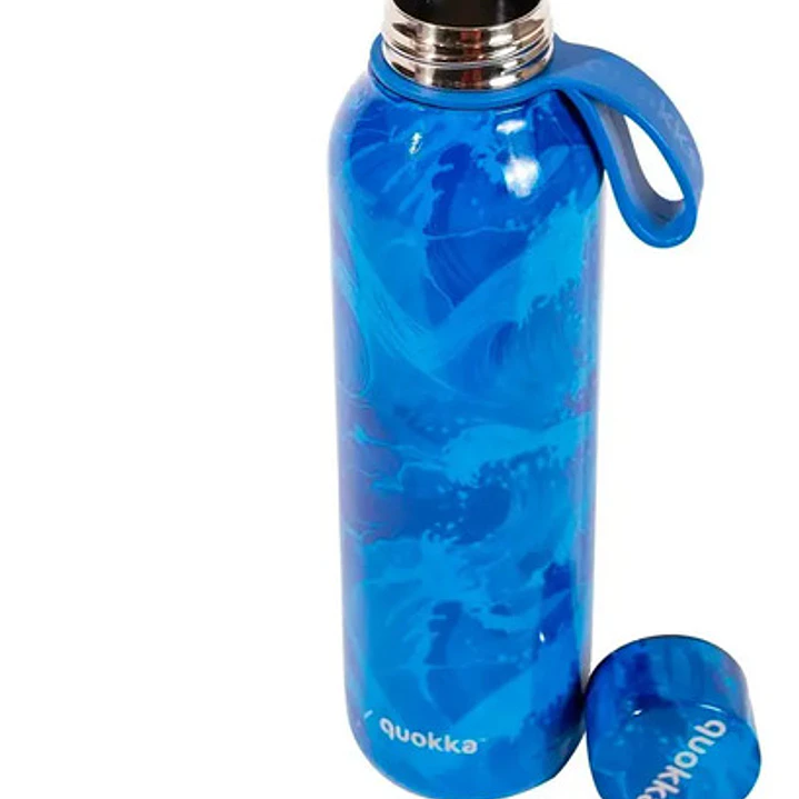 Botella 630ml Solid Acero Inox Correa Fantasia Waves Quokka 1