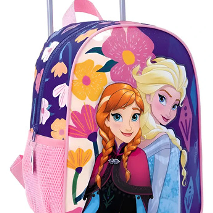 Mochila Con Carro De 16 Disney Frozen 11781 Wabro Diseño De La Tela Lisa Liso 1