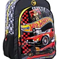 Mochila Hot Wheels Wabro Red Cars 18 Pulgadas Espalda Color Amarillo - Miniatura 1
