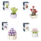 Mini Bloques Plantas Con Flores Para Armar Construir Juguete - Miniatura 2